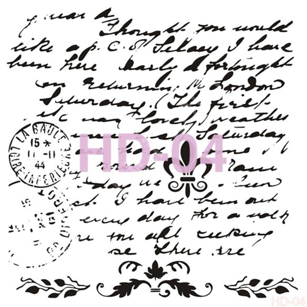 HD04 Cadence Home Dekor Stencil 45x45