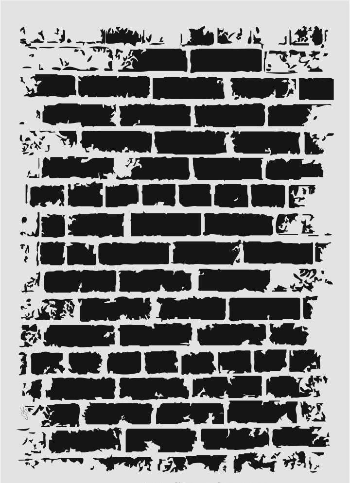 Mix Media  Stencil Şablon (21x30) MİX-044