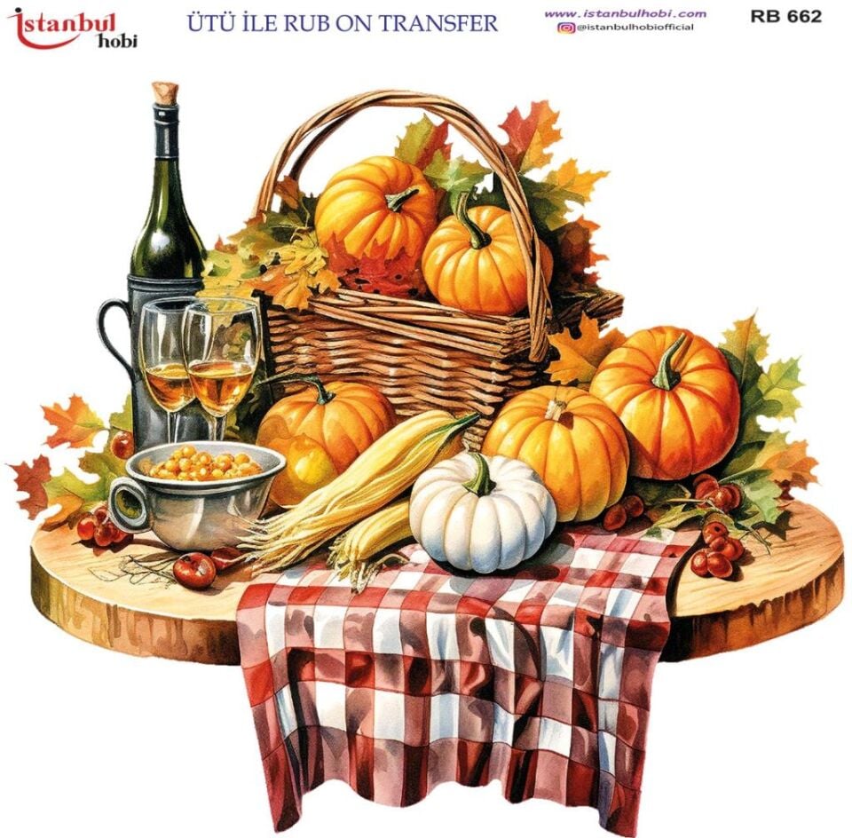 Ütü ile Rub On Transfer Kağıdı 30x30cm RB-662