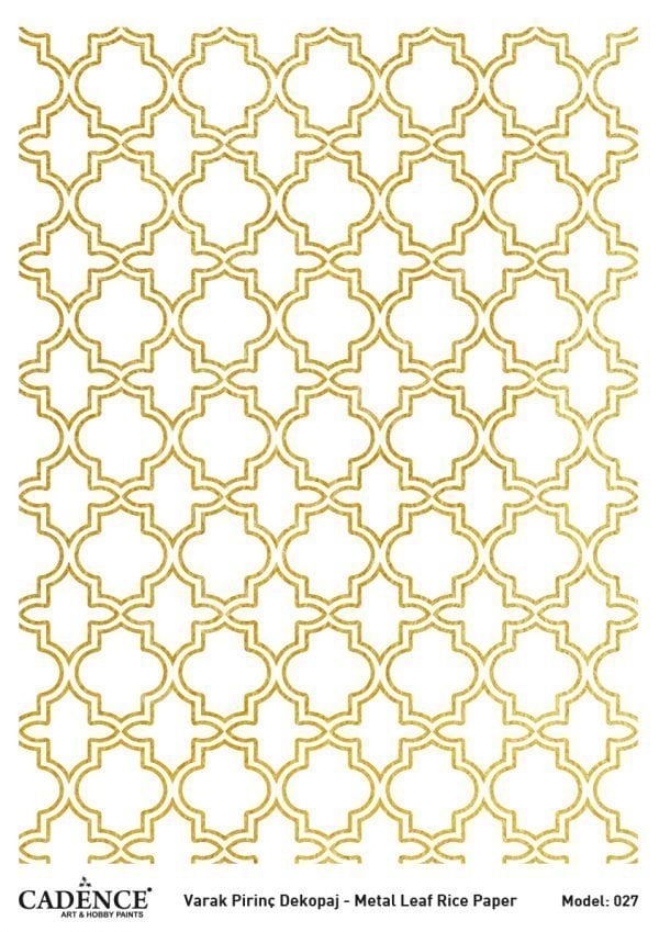 Cadence Altın Varak Pirinç Dekoapaj Kağıdı - Model 27