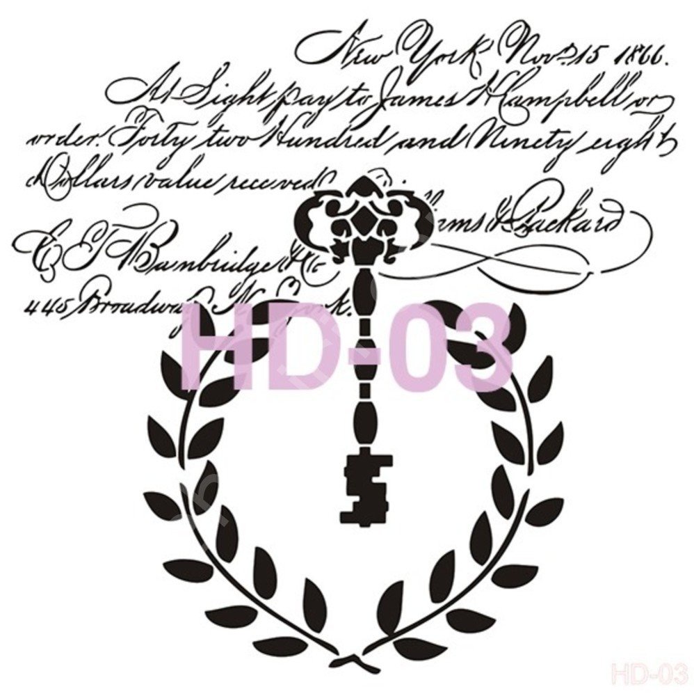 HD03 Cadence Home Dekor Stencil 45x45