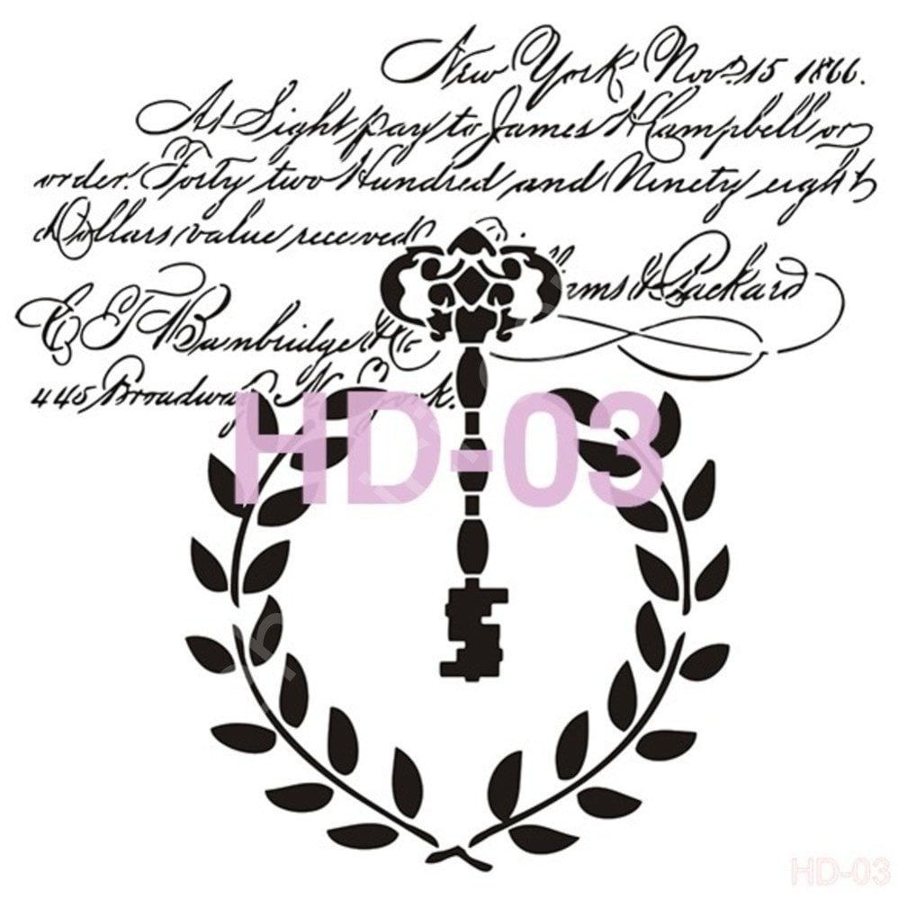 HD03 Cadence Home Dekor Stencil 45x45