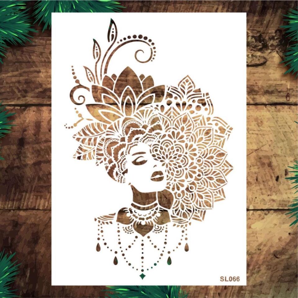 Siluet Desenler Stencil Şablon (25x35) SL-066