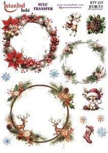 Yılbaşı Sulu Transfer 25x35cm STY237