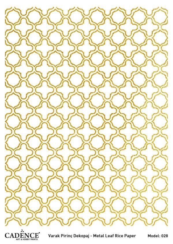 Cadence Altın Varak Pirinç Dekoapaj Kağıdı - Model 28