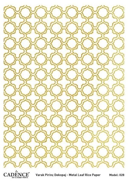 Cadence Altın Varak Pirinç Dekoapaj Kağıdı - Model 28