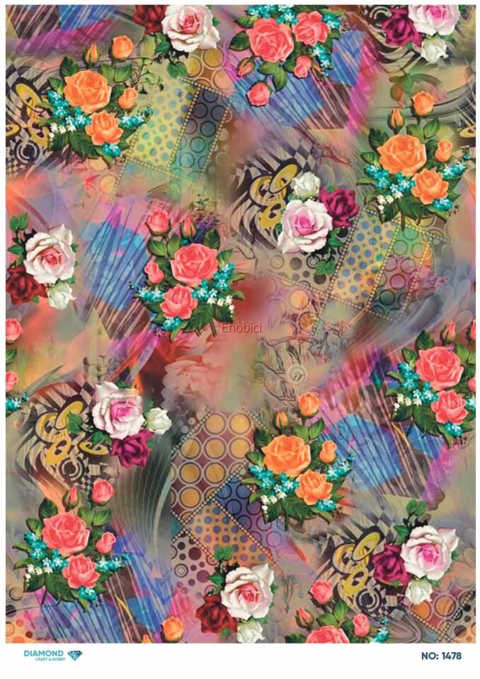 Diamond Pirinç Dekopaj Kağıdı - 1478