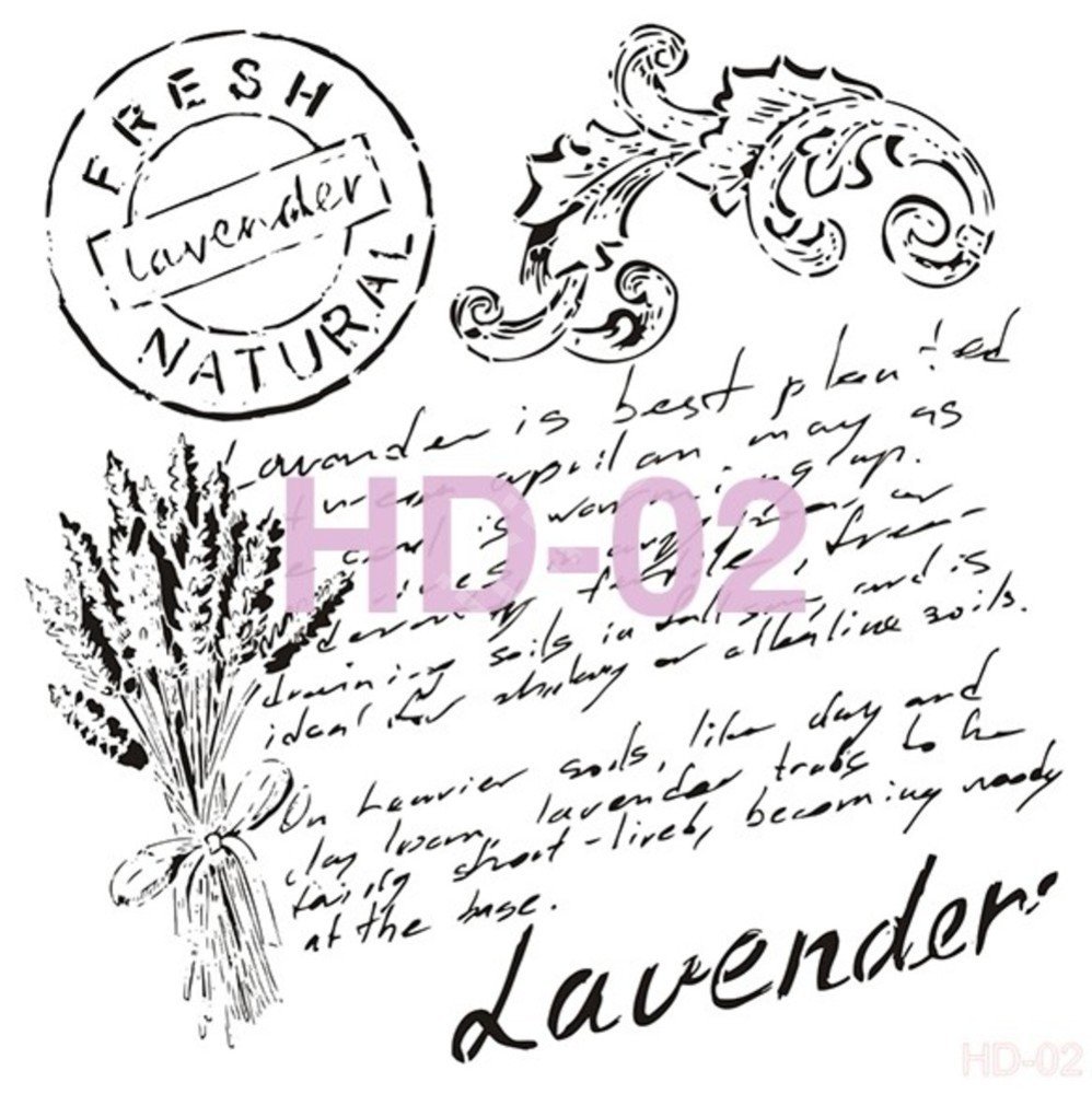 HD02 Cadence Home Dekor Stencil 45x45