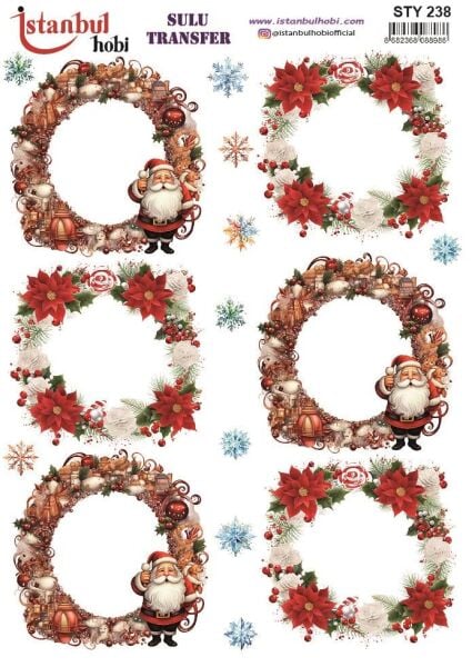 Yılbaşı Sulu Transfer 25x35cm STY238