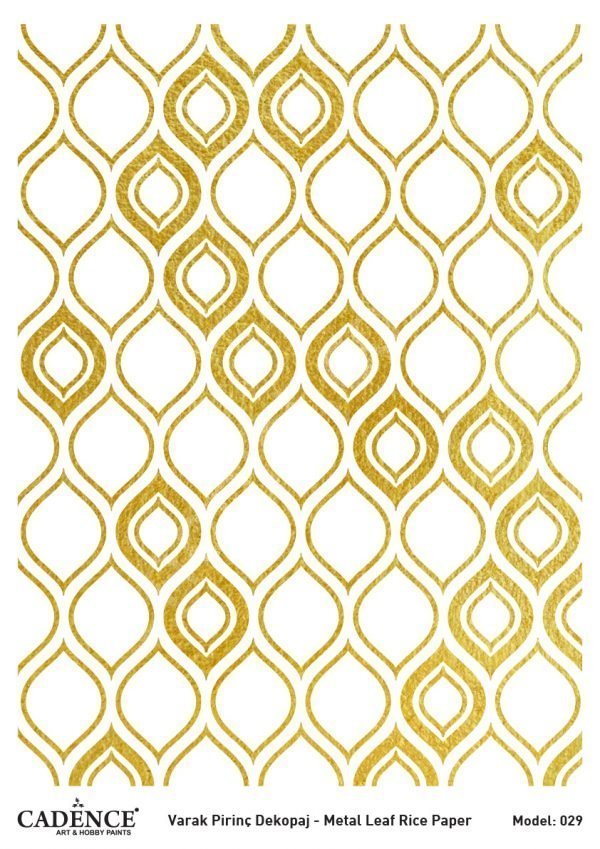 Cadence Altın Varak Pirinç Dekoapaj Kağıdı - Model 29