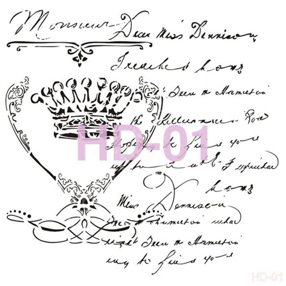 HD01 Cadence Home Dekor Stencil 45x45