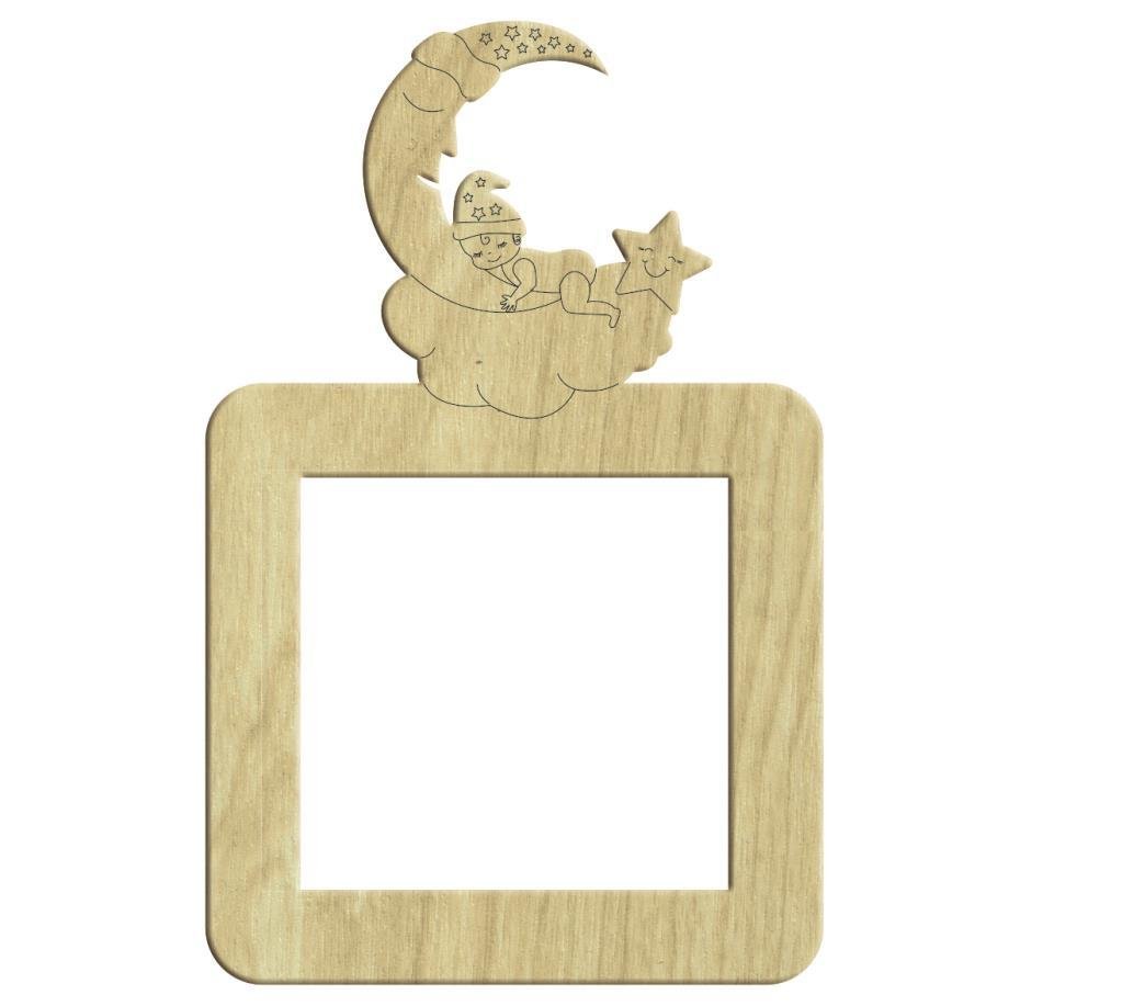 Kızım Uyuyor Ahşap Pirizlik 17x10,5cm L-071