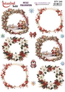 Yılbaşı Sulu Transfer 25x35cm STY240