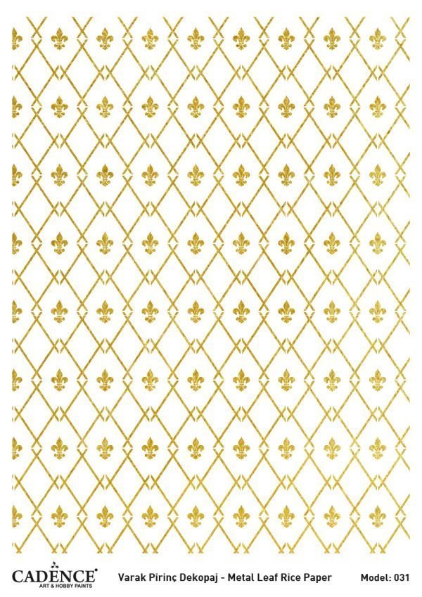 Cadence Altın Varak Pirinç Dekoapaj Kağıdı - Model 31