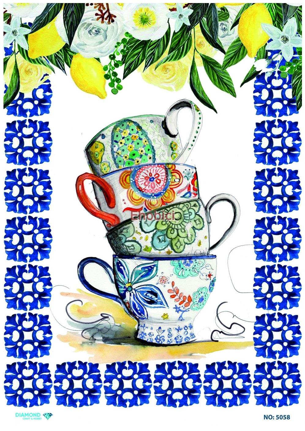 Diamond Pirinç Dekopaj Kağıdı - 5058