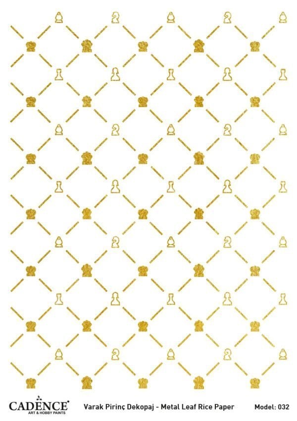 Cadence Altın Varak Pirinç Dekoapaj Kağıdı - Model 32