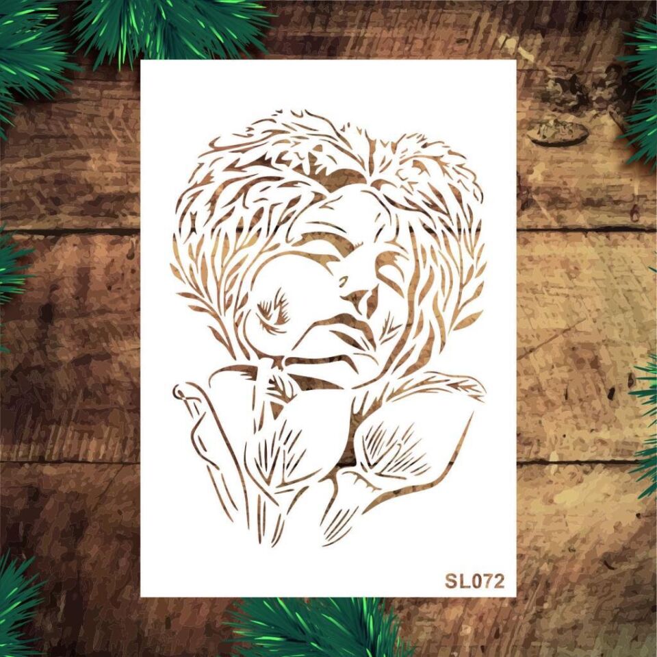 Siluet Desenler Stencil Şablon (21x30) SL-072
