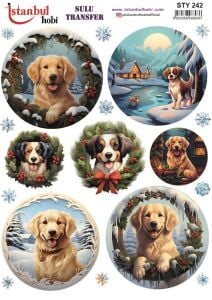 Yılbaşı Sulu Transfer 25x35cm STY242