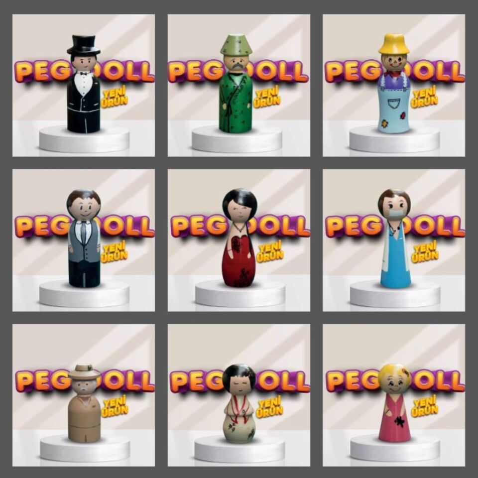 Boyanabilir Peg Doll  PD10