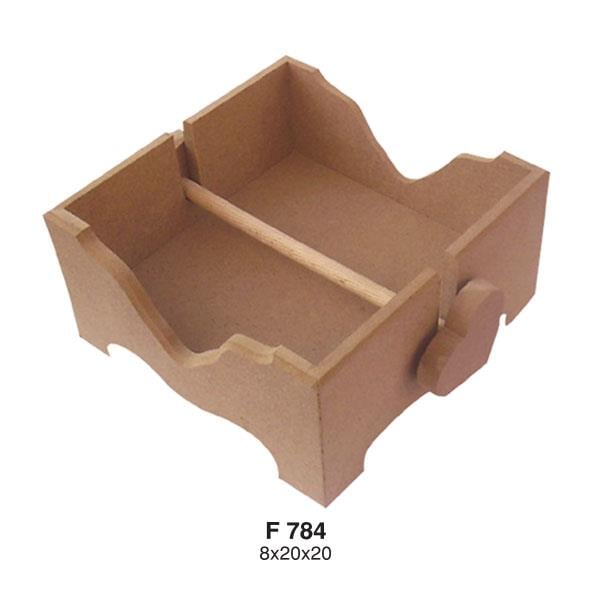 Ahşap Peçetelik 20x20cm F784