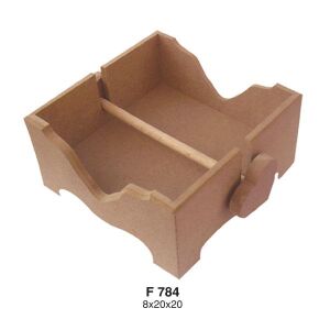 Ahşap Peçetelik 20x20cm F784