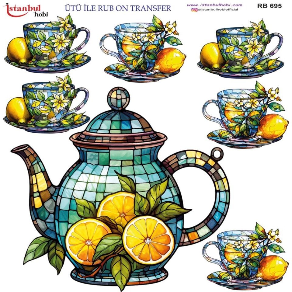 Ütü ile Rub On Transfer Kağıdı 30x30cm RB-695