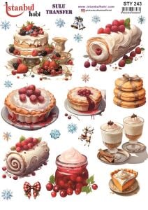 Yılbaşı Sulu Transfer 25x35cm STY243