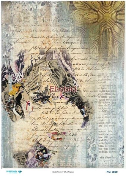 Diamond Pirinç Dekopaj Kağıdı - 5060