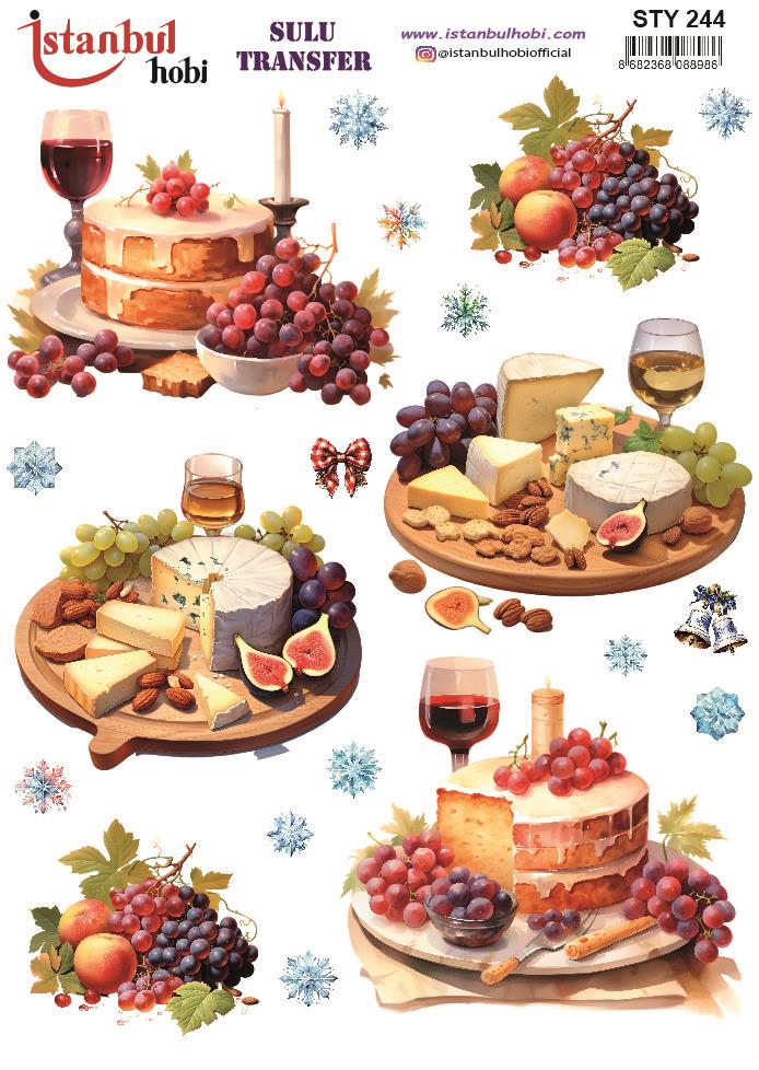 Yılbaşı Sulu Transfer 25x35cm STY244