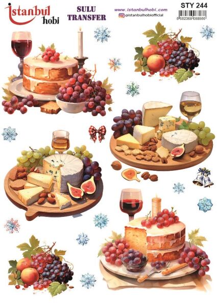 Yılbaşı Sulu Transfer 25x35cm STY244