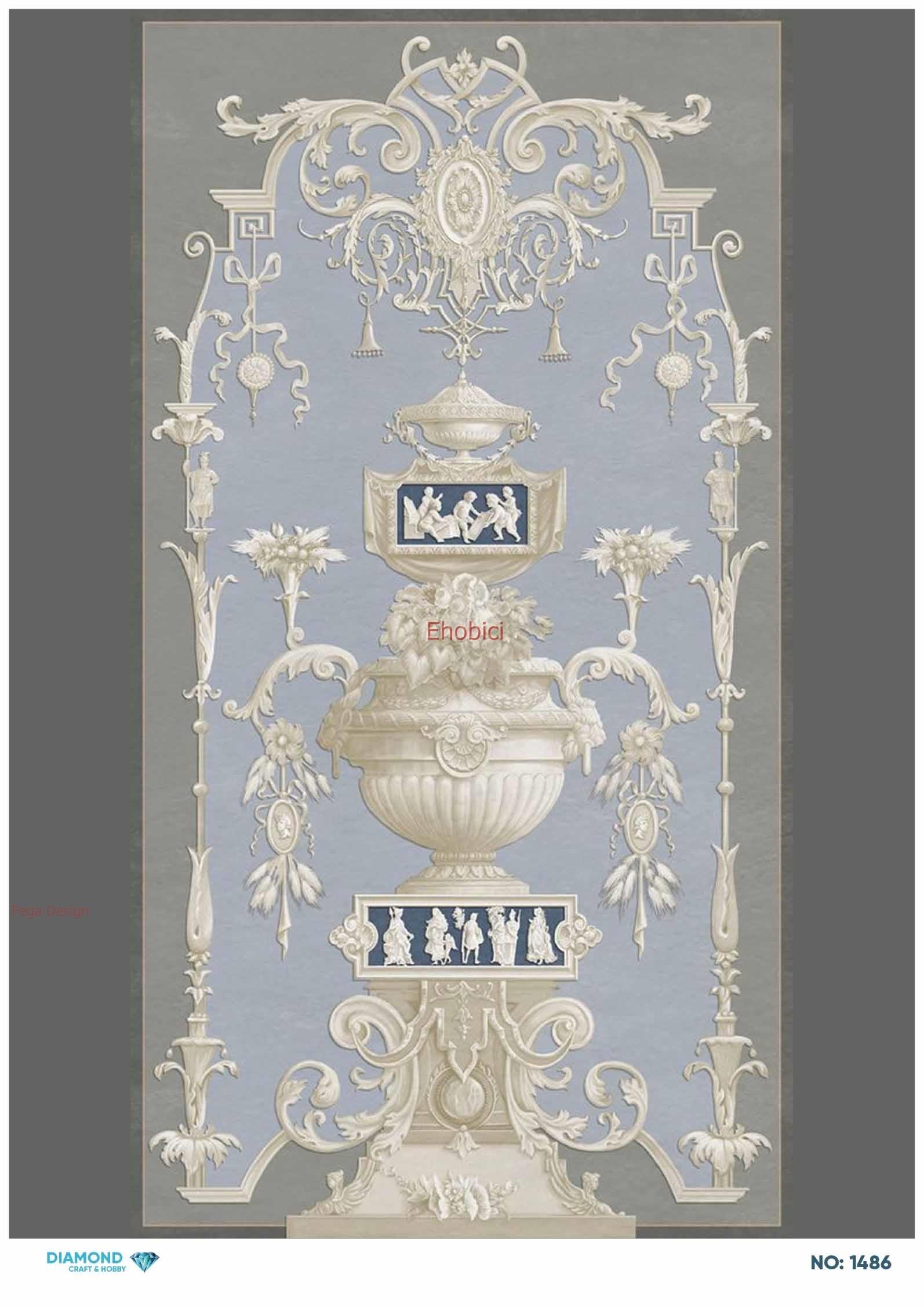 Diamond Pirinç Dekopaj Kağıdı - 1486