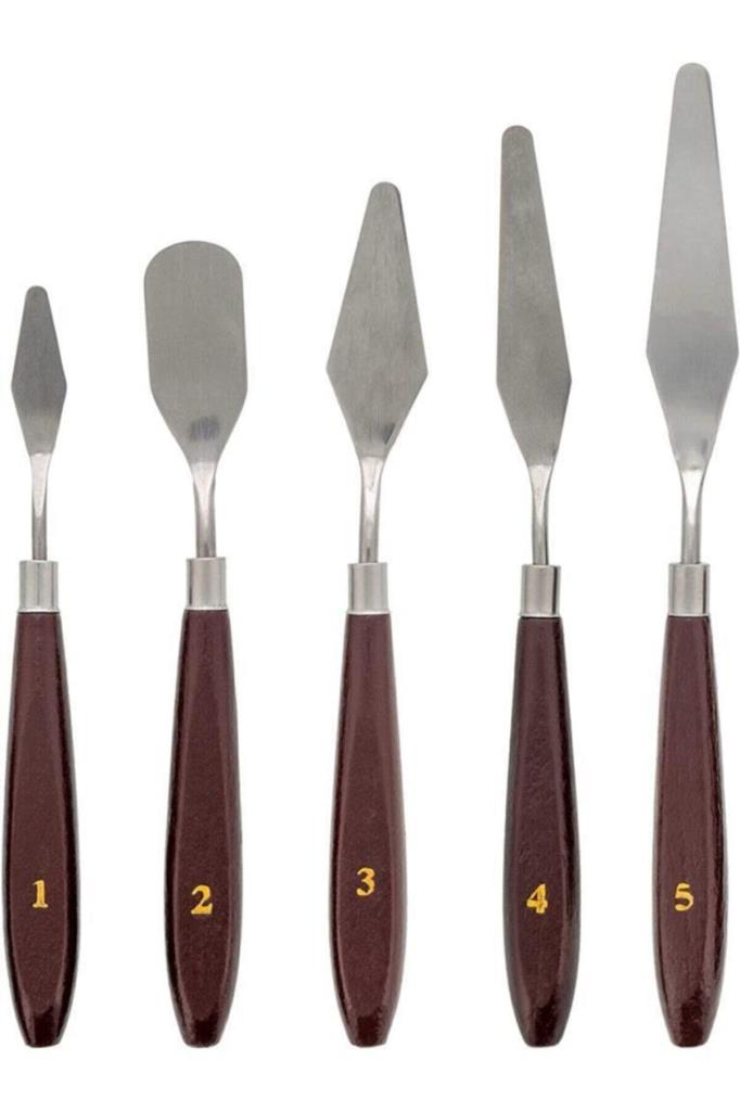 Profesyonel Metal Spatula Seti 5 li