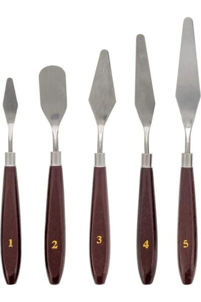 Profesyonel Metal Spatula Seti 5 li