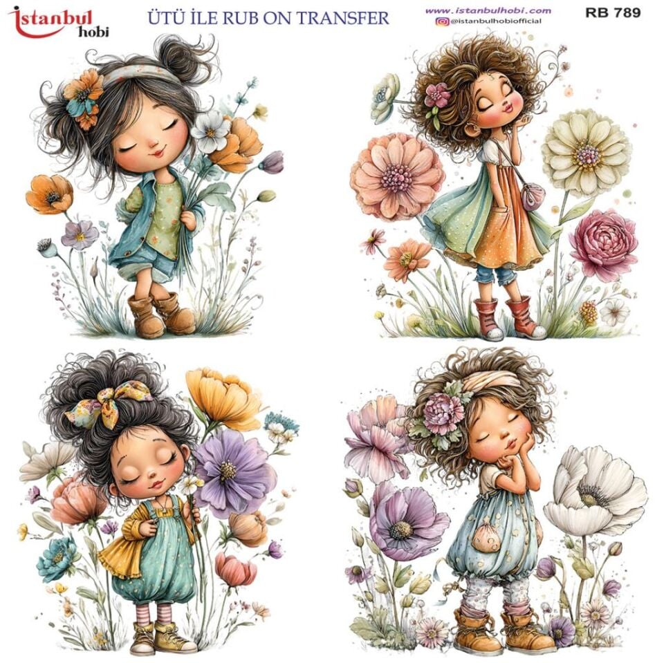 Ütü ile Rub On Transfer Kağıdı 30x30cm RB-789