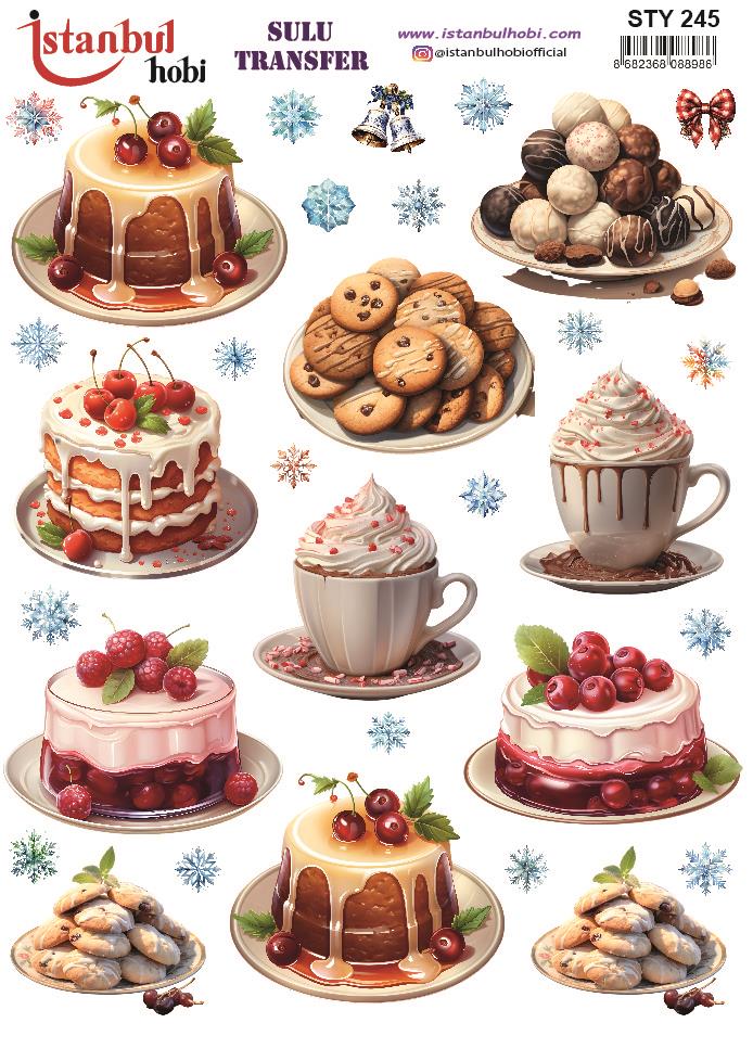Yılbaşı Sulu Transfer 25x35cm STY245