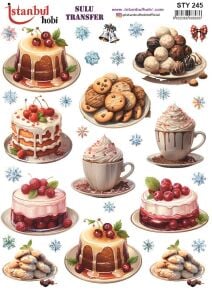 Yılbaşı Sulu Transfer 25x35cm STY245