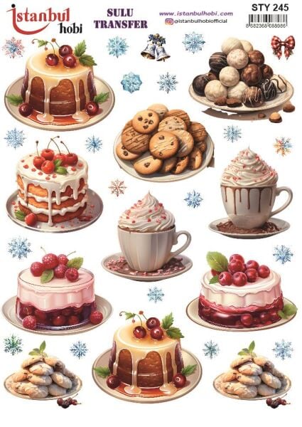 Yılbaşı Sulu Transfer 25x35cm STY245