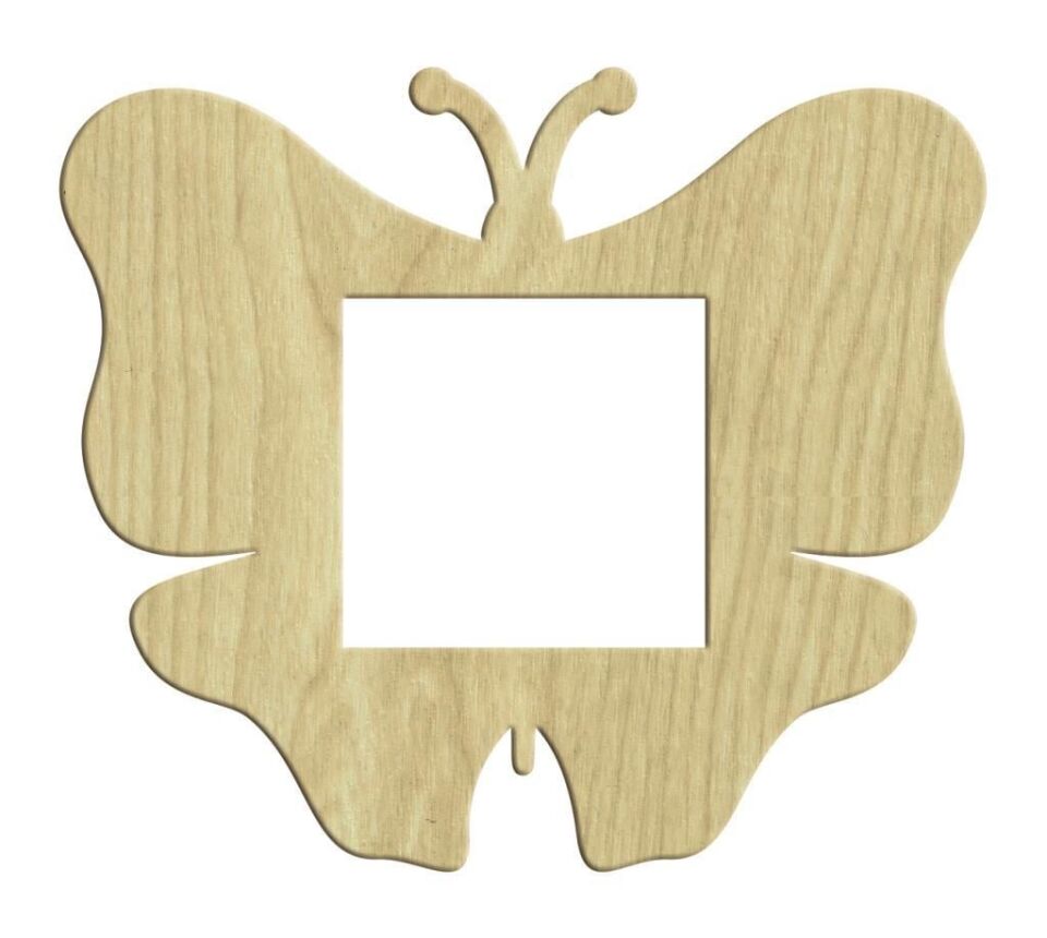 Kelebek Ahşap Pirizlik 16x19cm L-081