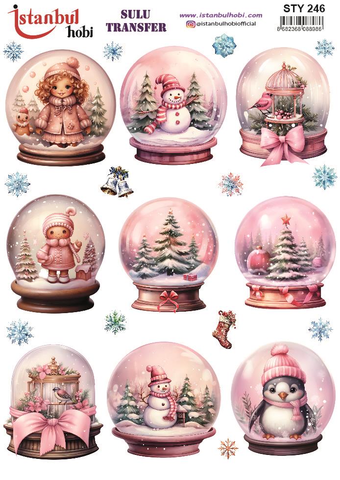 Yılbaşı Sulu Transfer 25x35cm STY246