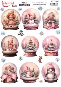 Yılbaşı Sulu Transfer 25x35cm STY246