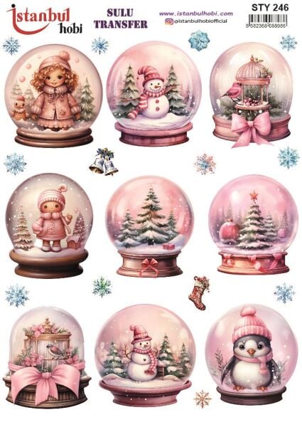 Yılbaşı Sulu Transfer 25x35cm STY246