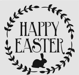 Yazı Desenler Stencil Şablon (20x20) YZ-293