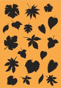 Çiçek Desen Stencil Şablon (21x30) F-131