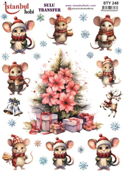Yılbaşı Sulu Transfer 25x35cm STY248