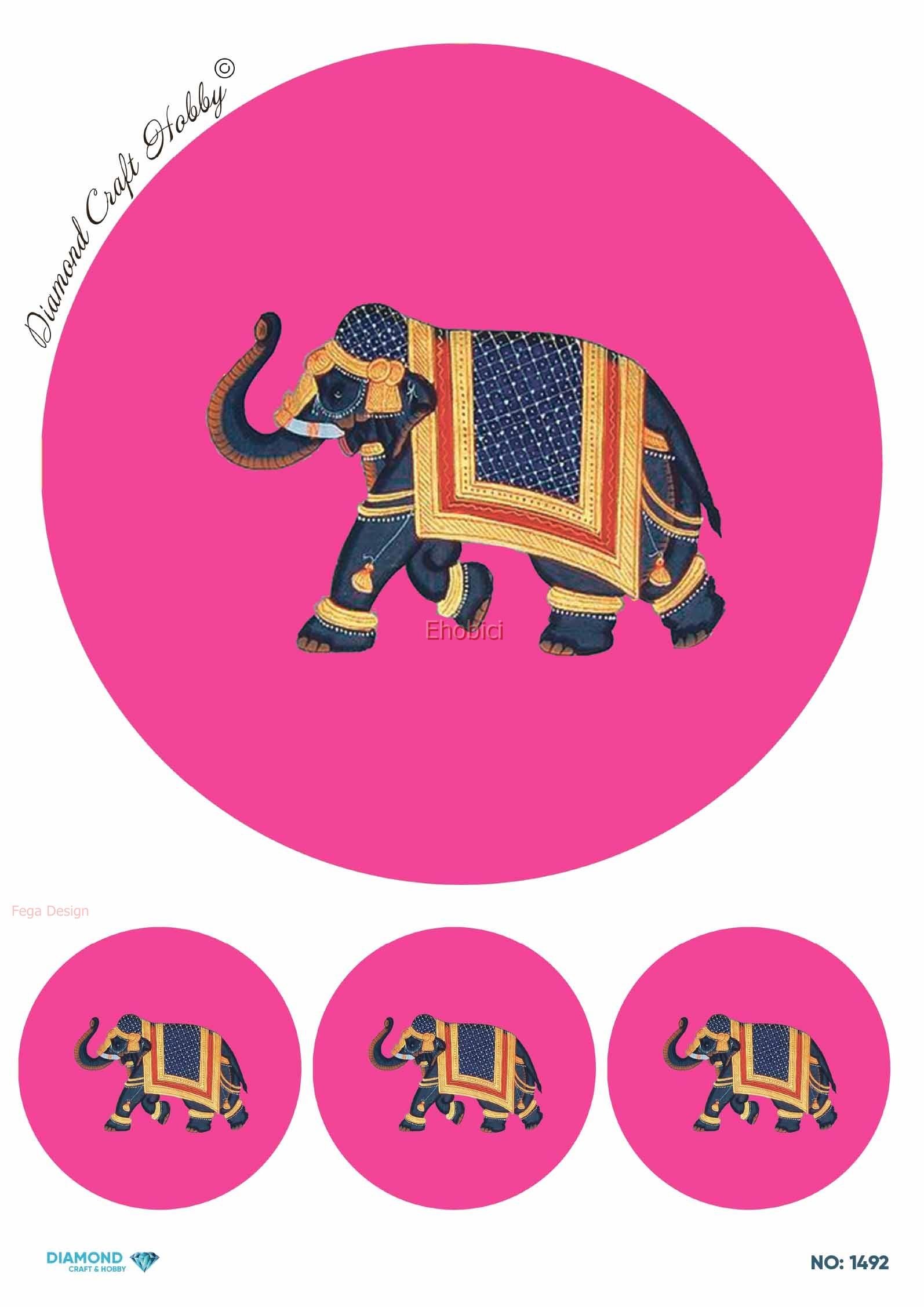 Diamond Pirinç Dekopaj Kağıdı - 1492