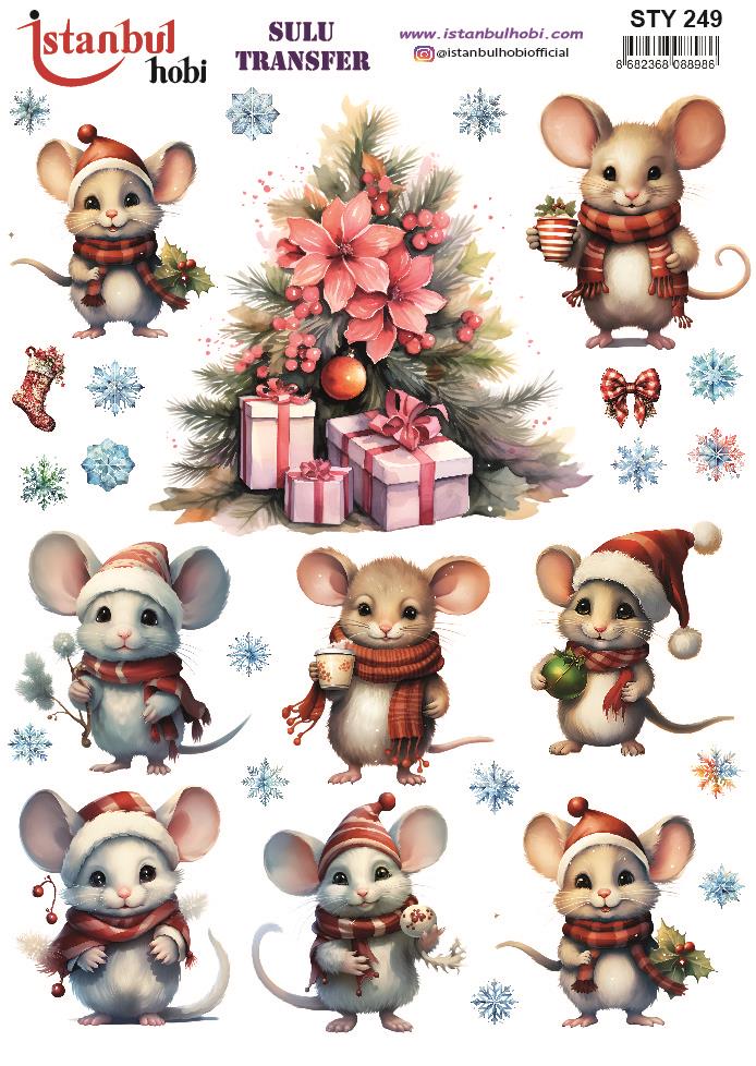 Yılbaşı Sulu Transfer 25x35cm STY249
