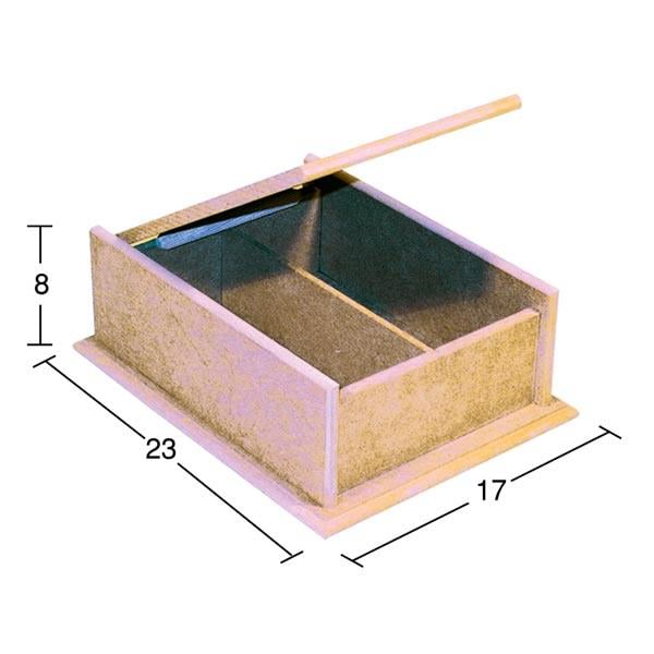 Ahşap İki Bölmeli Kutu KU218