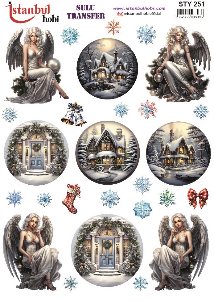 Yılbaşı Sulu Transfer 25x35cm STY251
