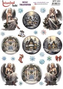 Yılbaşı Sulu Transfer 25x35cm STY251