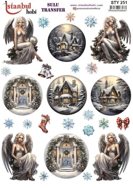 Yılbaşı Sulu Transfer 25x35cm STY251